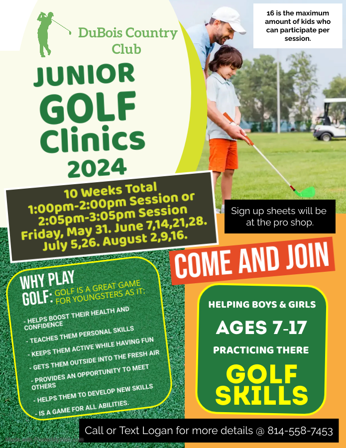 JUNIOR CLINICS - DuBois Country Club